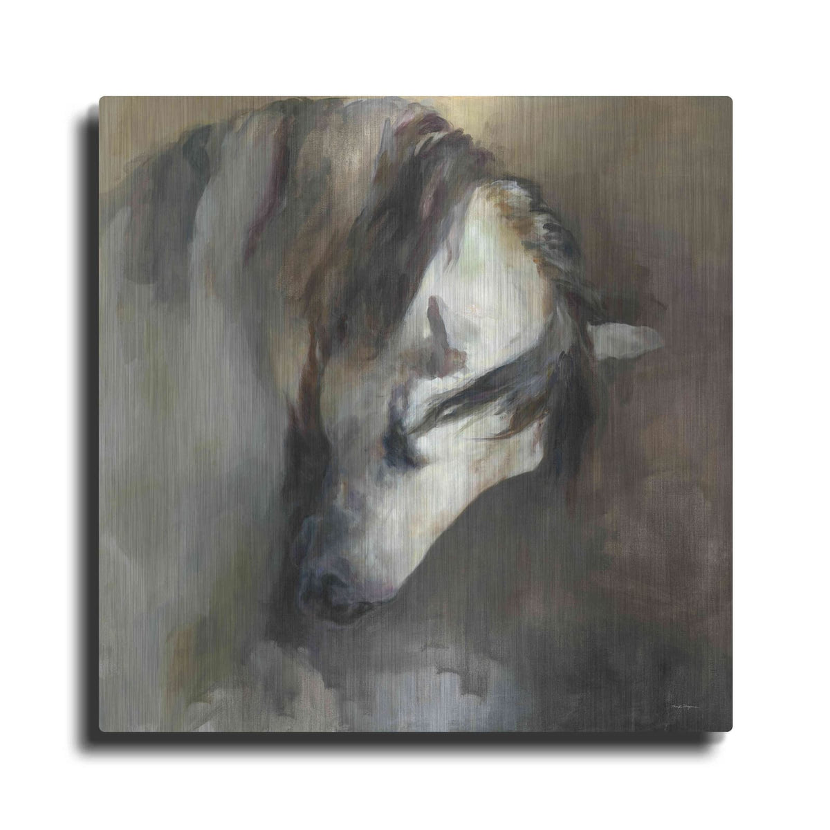 'Classical Horse' by Marilyn Borglum – Metal Wall Art