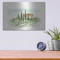 'Watercolor Tuscan Villa II' by Ethan Harper – Metal Wall Art, 16x12 room view