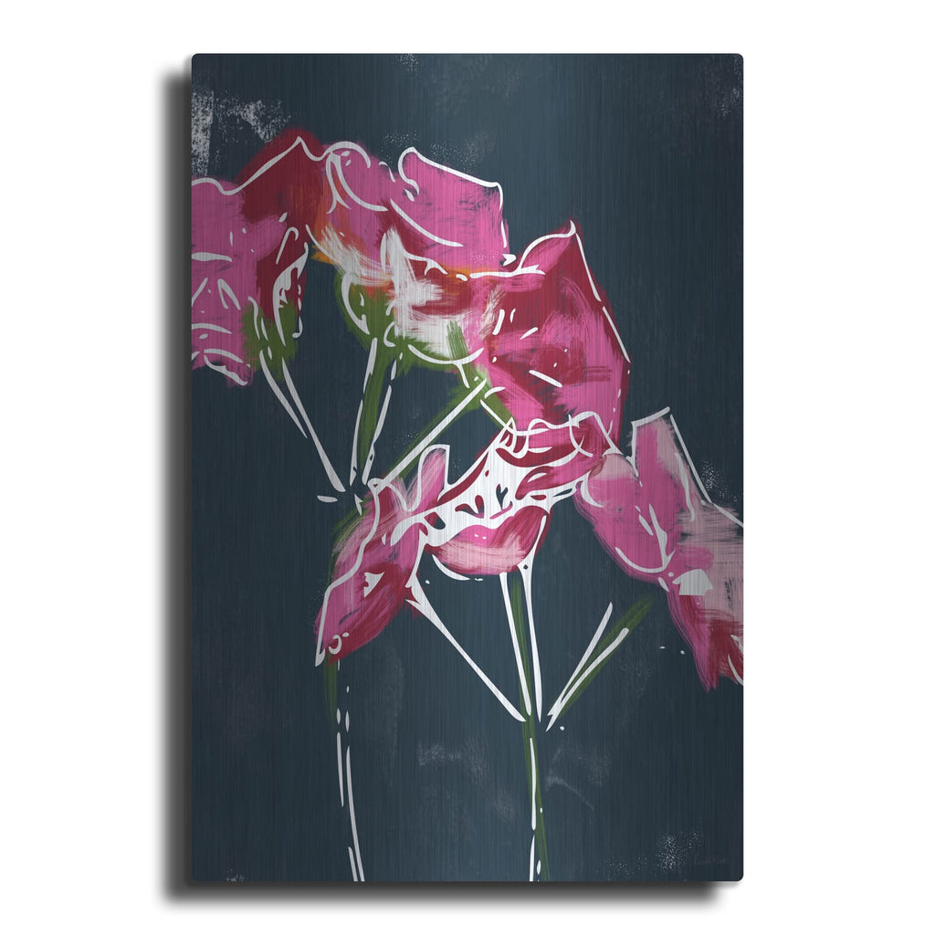 'Geraniums' by Linda Woods – Metal Wall Art