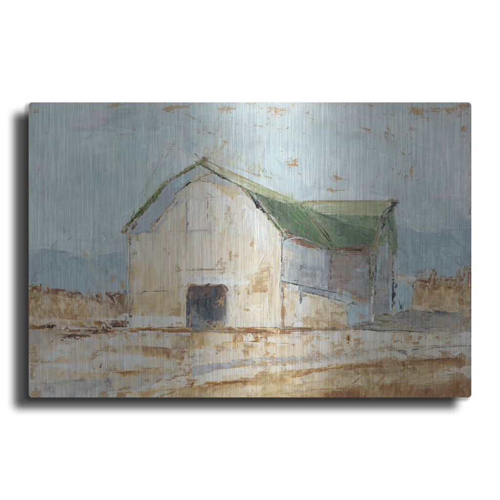 'Whitewashed Barn IV' by Ethan Harper – Metal Wall Art