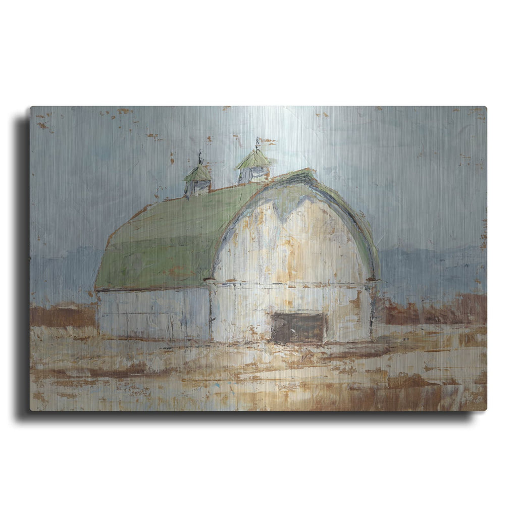 'Whitewashed Barn III' by Ethan Harper – Metal Wall Art