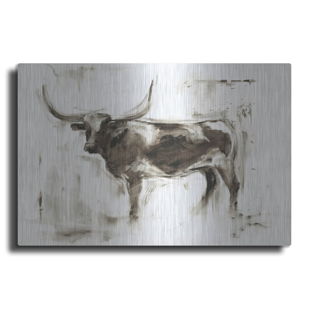 'Longhorn Study II' by Ethan Harper – Metal Wall Art