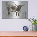 'Longhorn Study I' by Ethan Harper – Metal Wall Art, 16x12 room view