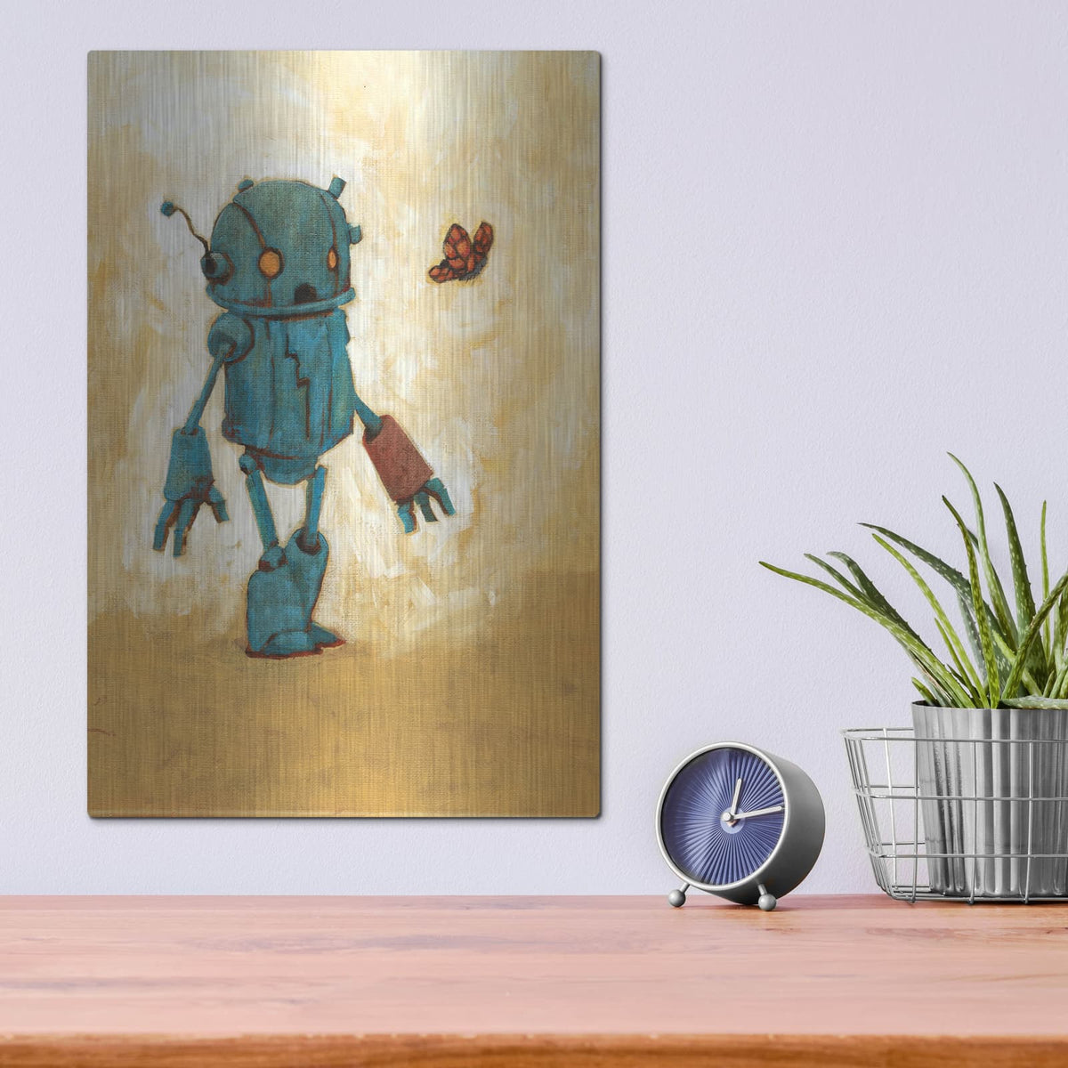 'Rustbot V' by Craig Snodgrass – Metal Wall Art, 12x16 room view