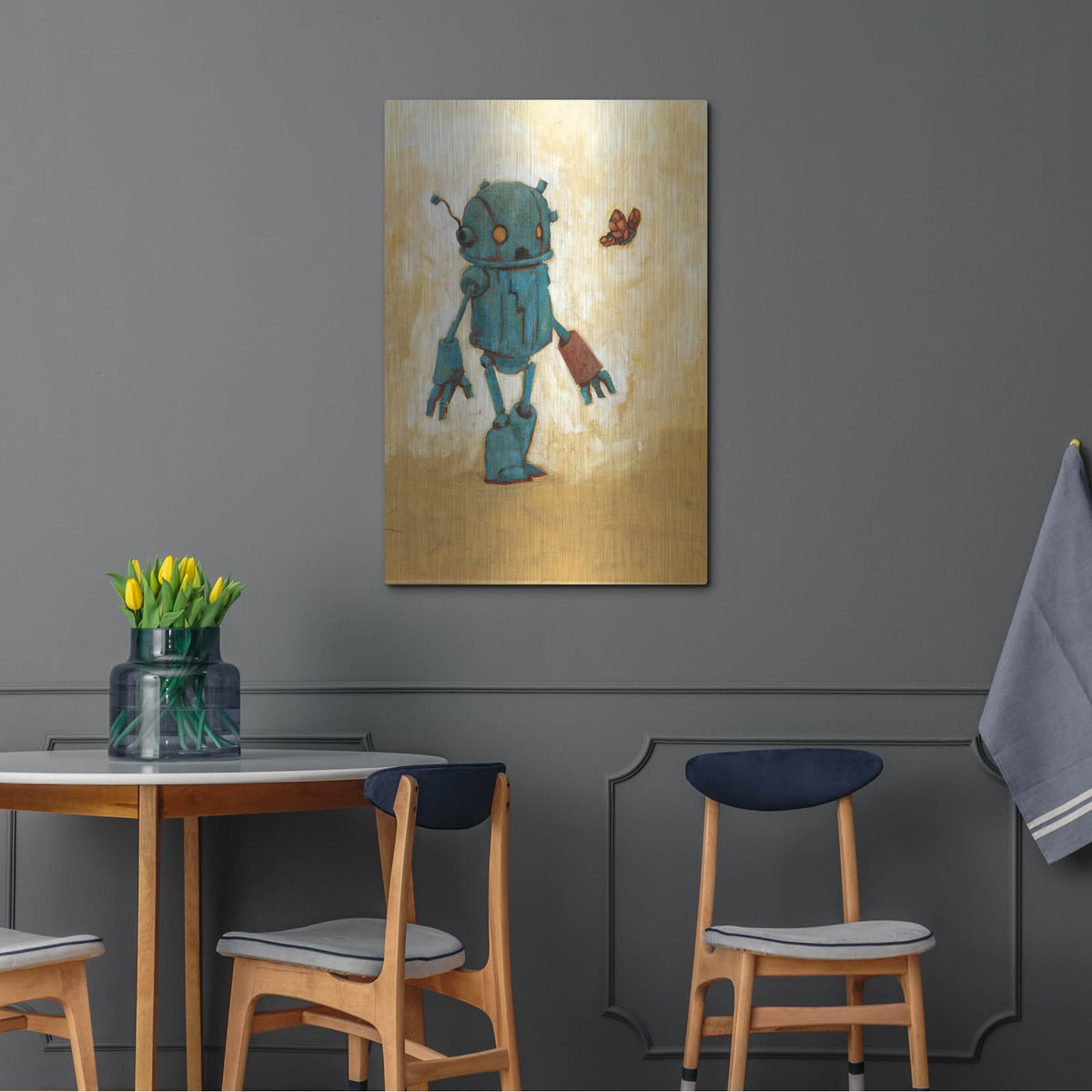 'Rustbot V' by Craig Snodgrass – Metal Wall Art, 24x36 room view
