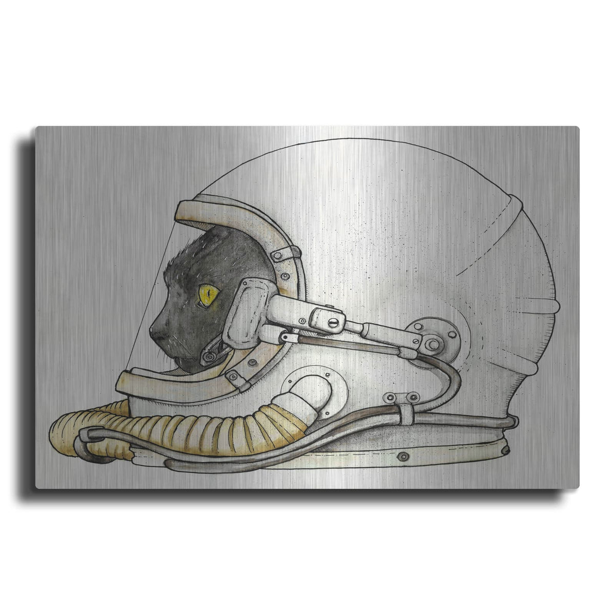 'Space Kitteh II' by Craig Snodgrass – Metal Wall Art