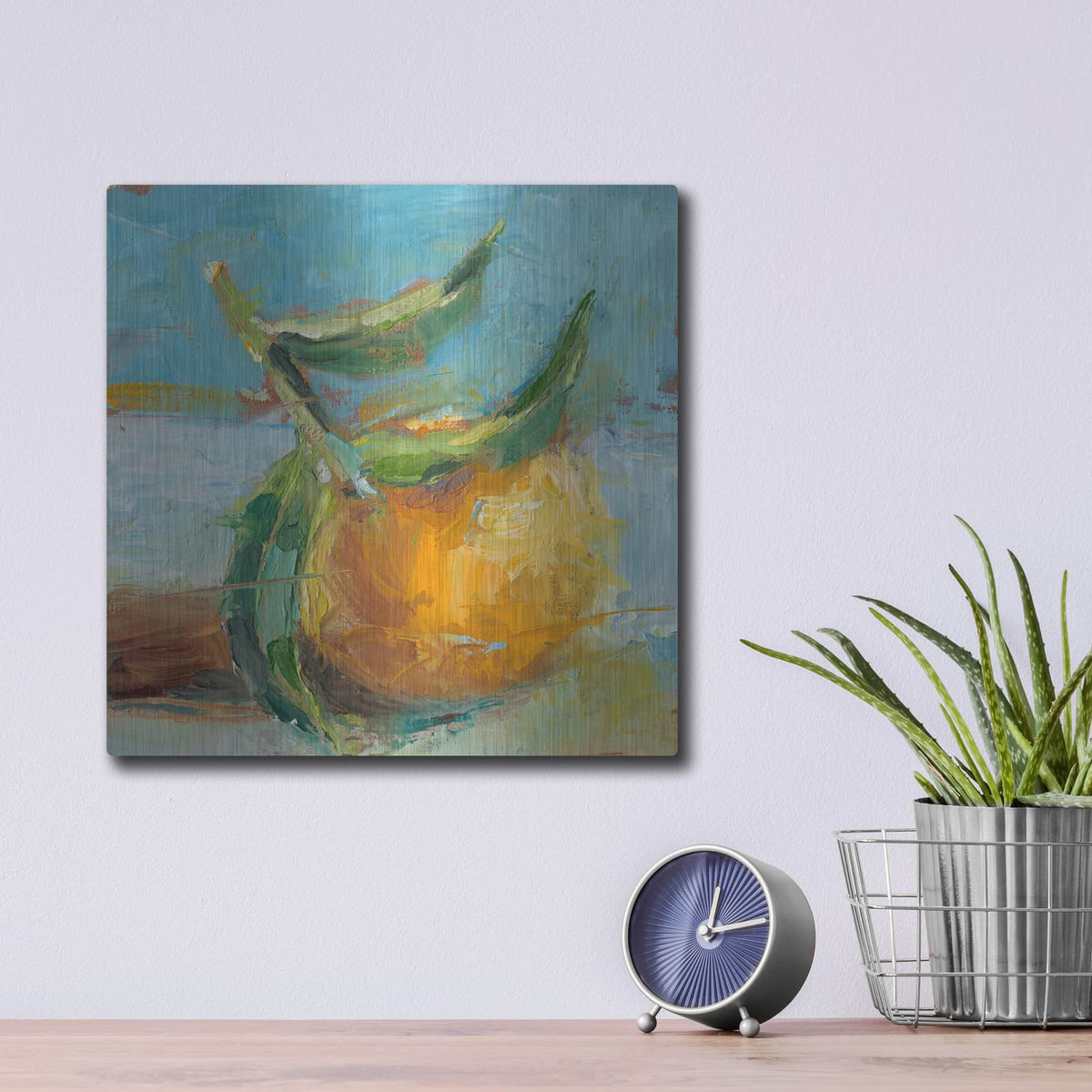 'Impressionist Fruit Study III' by Ethan Harper – Metal Wall Art, 12x12 room view