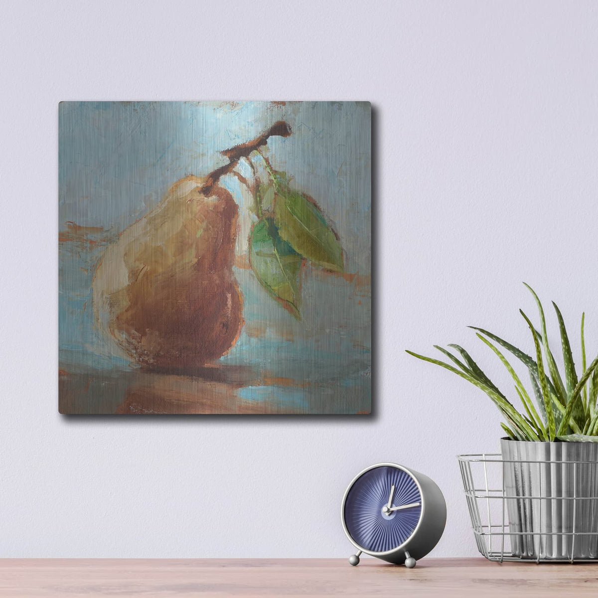 'Impressionist Fruit Study II' by Ethan Harper – Metal Wall Art, 12x12 room view