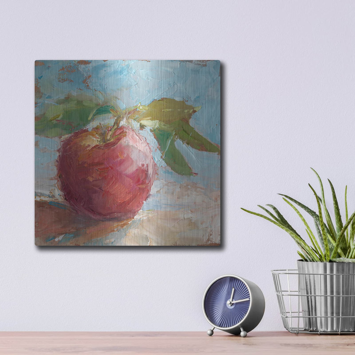 'Impressionist Fruit Study I' by Ethan Harper – Metal Wall Art, 12x12 room view