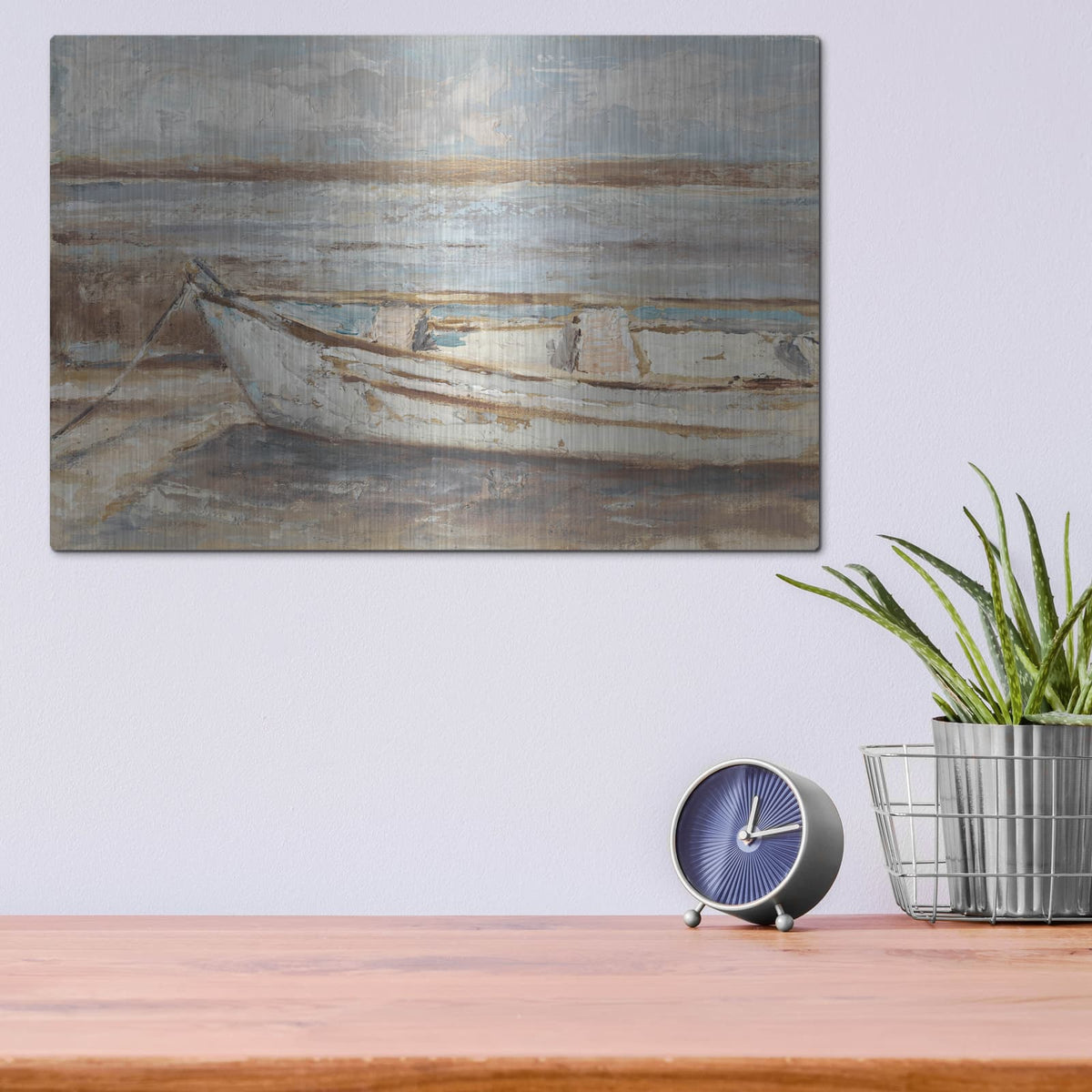 'Weathered Rowboat II' by Ethan Harper – Metal Wall Art, 16x12 room view