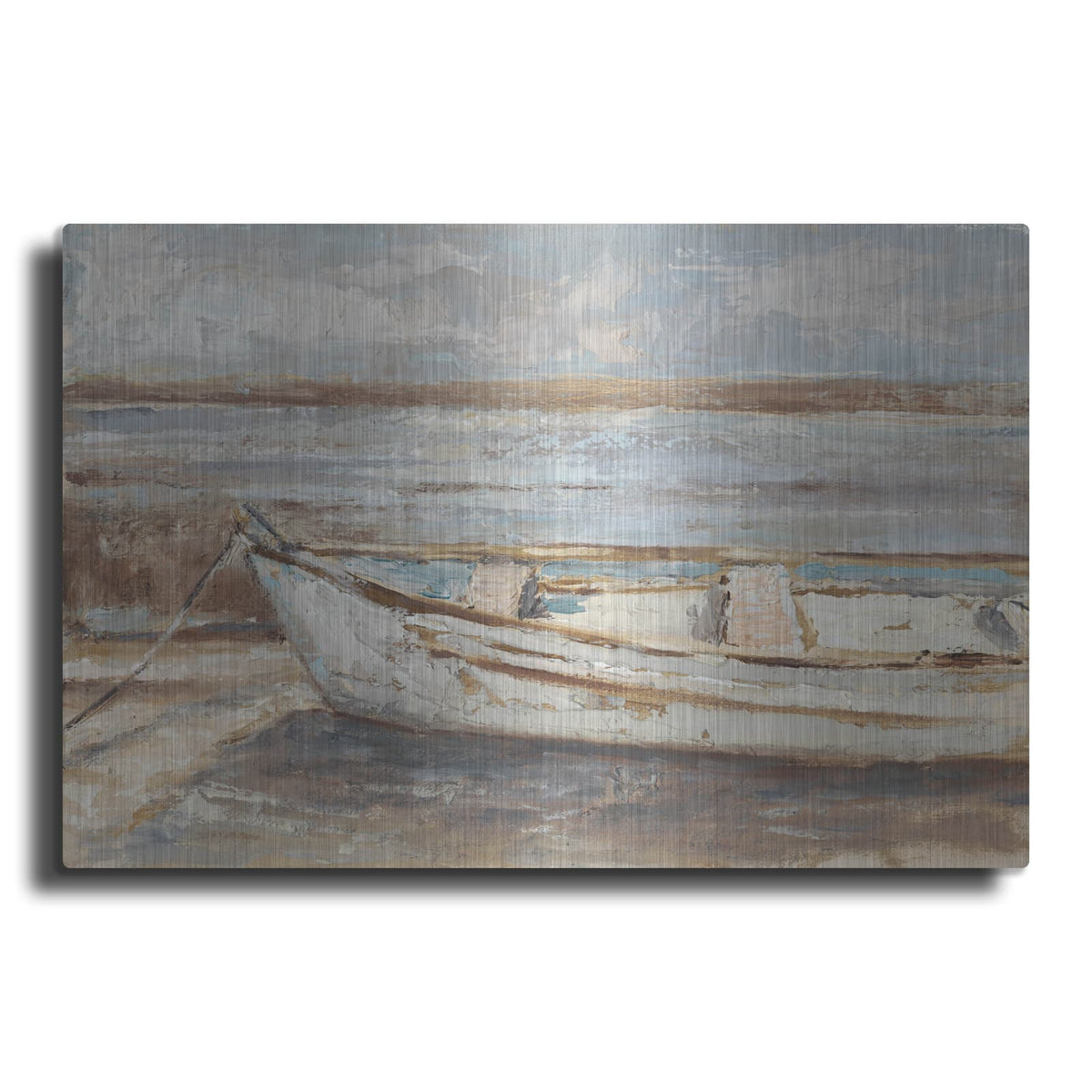 'Weathered Rowboat II' by Ethan Harper – Metal Wall Art