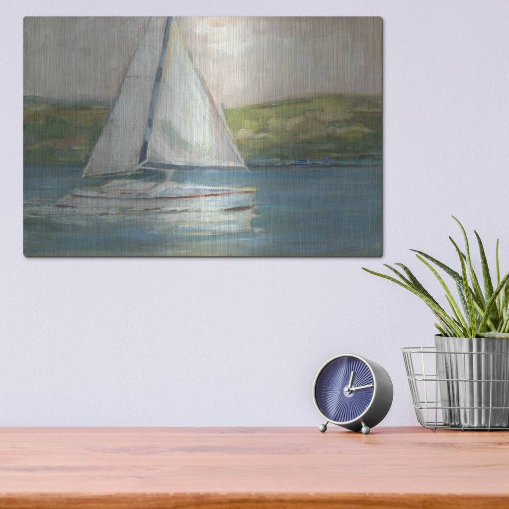 'Off the Coast I' by Ethan Harper – Metal Wall Art, 16x12 room view