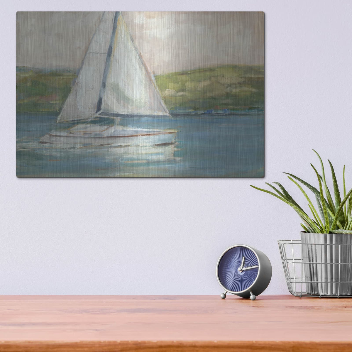 'Off the Coast I' by Ethan Harper – Metal Wall Art, 16x12 room view