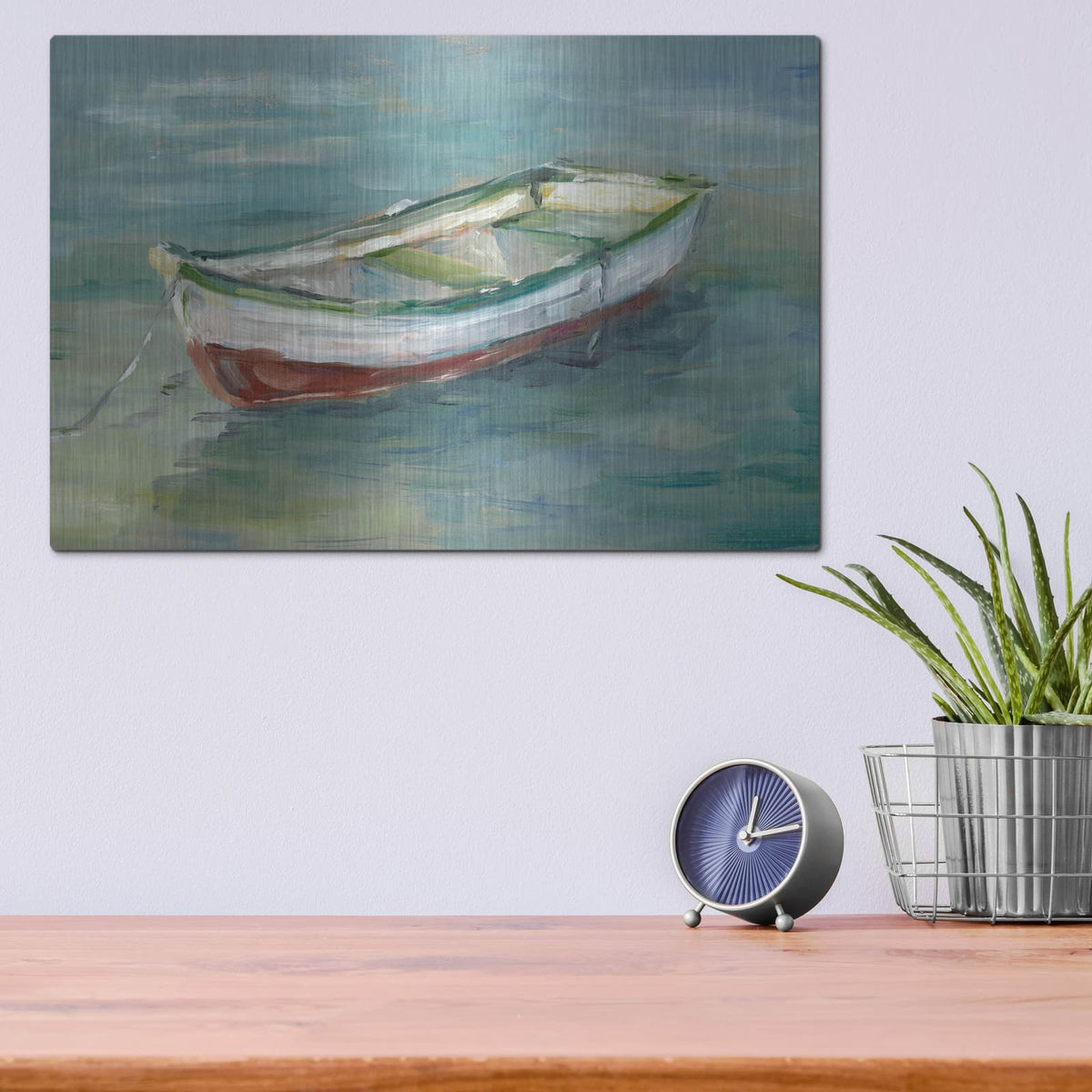 'By the Shore I' by Ethan Harper – Metal Wall Art, 16x12 room view
