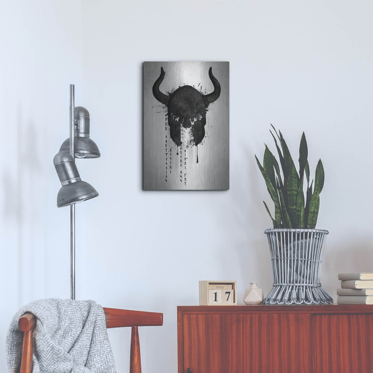 'Northmen' by Nicklas Gustafsson – Metal Wall Art, 16x24 room view