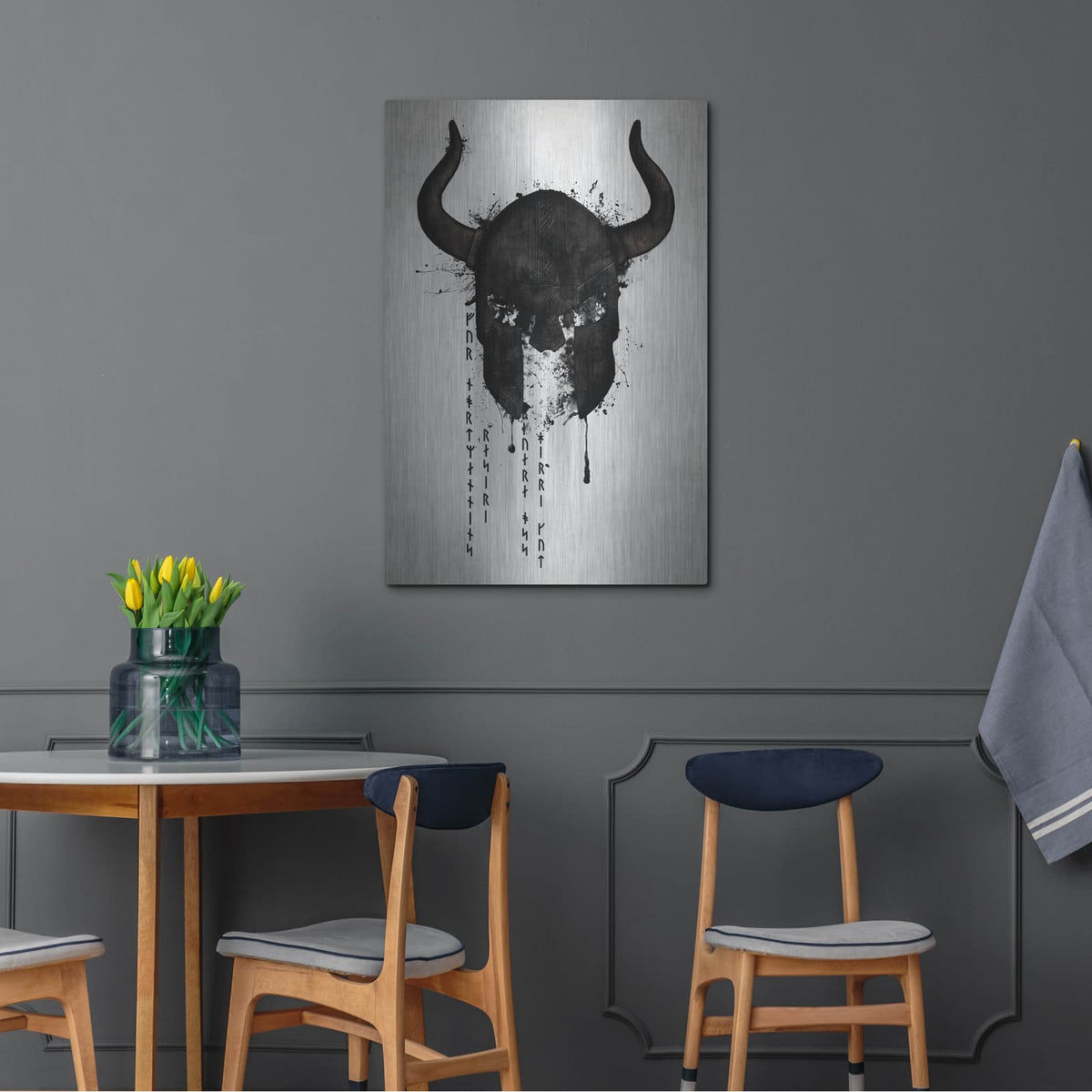 'Northmen' by Nicklas Gustafsson – Metal Wall Art, 24x36 room view