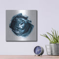 'Indigo Nebula IV' by Ethan Harper – Metal Wall Art, 12x12 room view