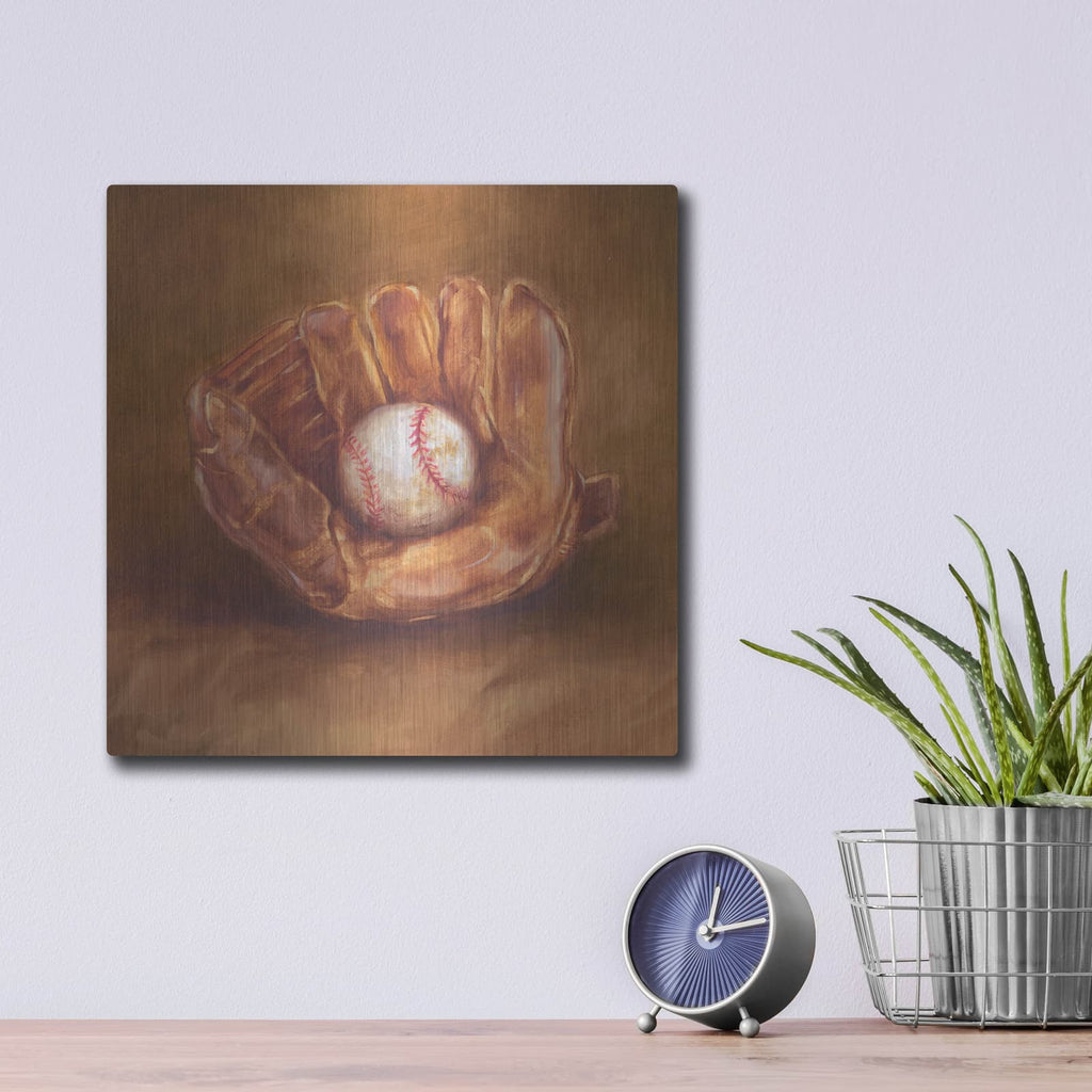 'Rustic Sports III' by Ethan Harper – Metal Wall Art, 12x12 room view