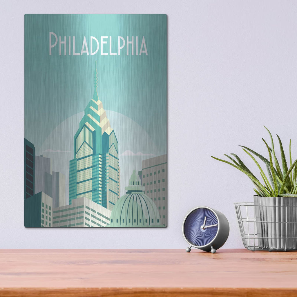 'Philadelphia' by Arctic Frame – Metal Wall Art, 12x16 room view