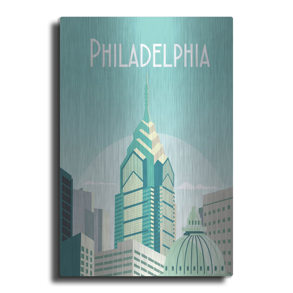 'Philadelphia' by Arctic Frame – Metal Wall Art