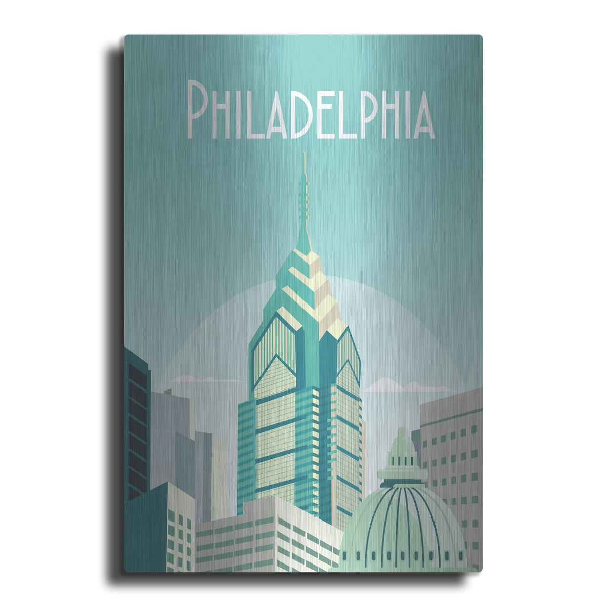 'Philadelphia' by Arctic Frame – Metal Wall Art