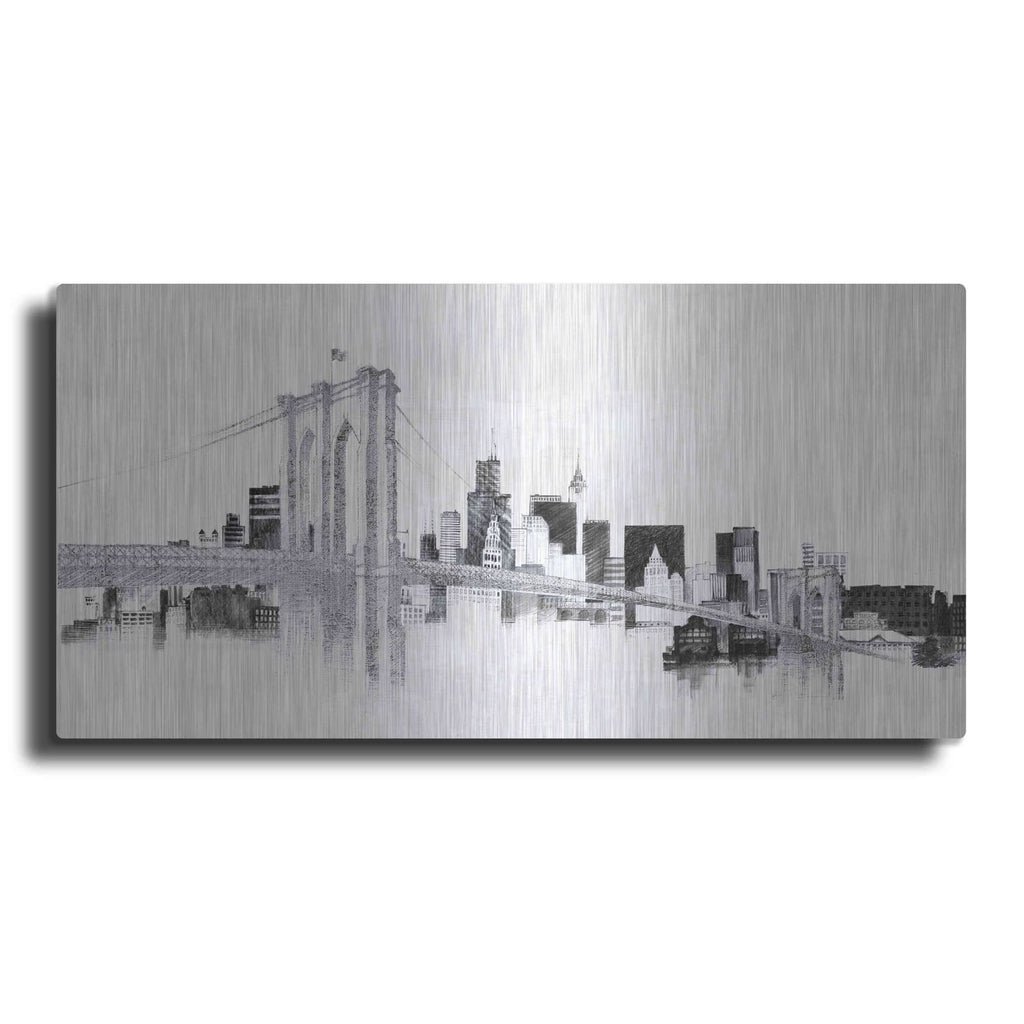 'Skyline Crossing Silver' by Avery Tillmon – Metal Wall Art