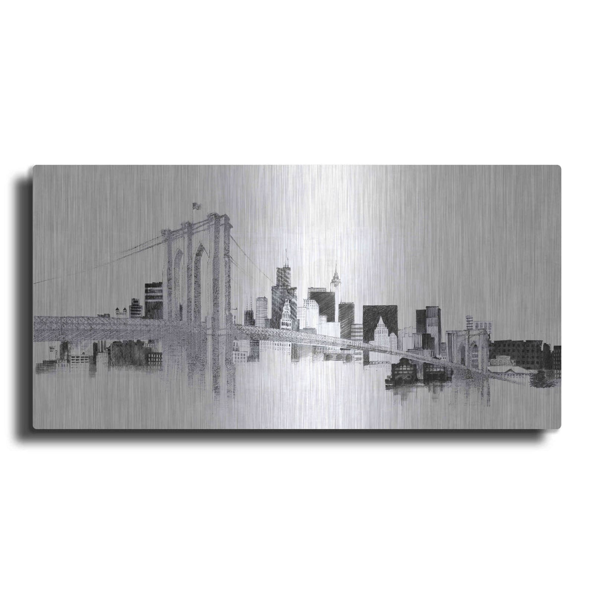 'Skyline Crossing Silver' by Avery Tillmon – Metal Wall Art