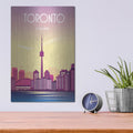 'Toronto Canada' by Arctic Frame – Metal Wall Art, 12x16 room view