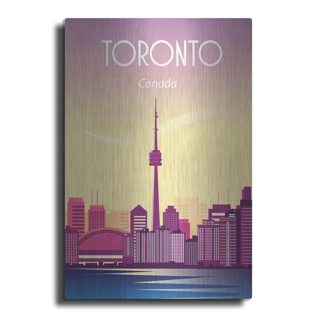 'Toronto Canada' by Arctic Frame – Metal Wall Art