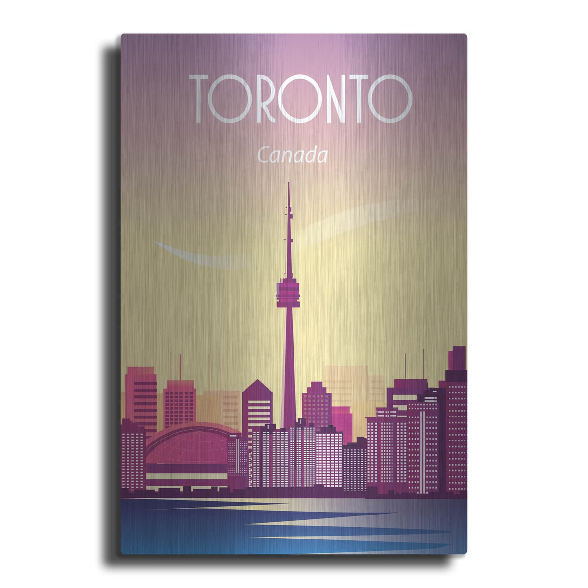 'Toronto Canada' by Arctic Frame – Metal Wall Art