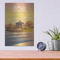 'Seoul' by Arctic Frame – Metal Wall Art, 12x16 room view