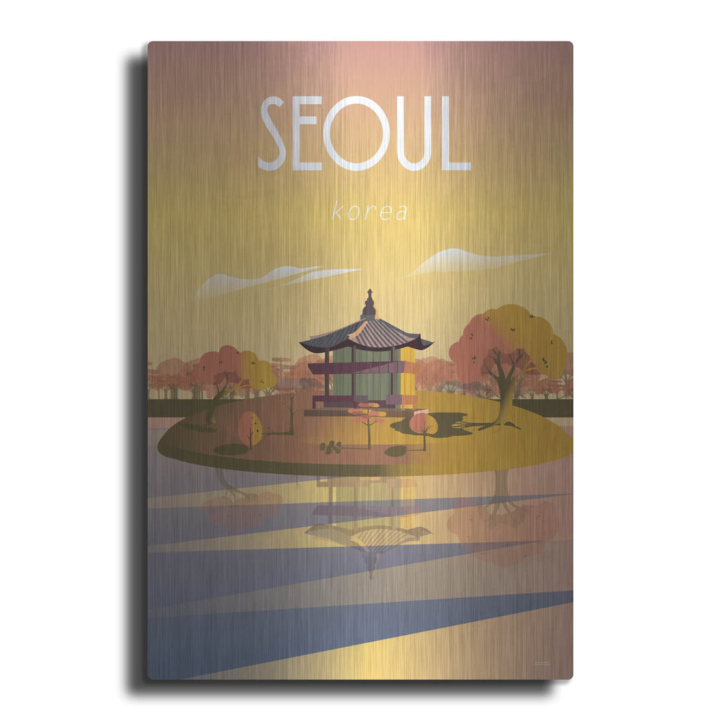 'Seoul' by Arctic Frame – Metal Wall Art