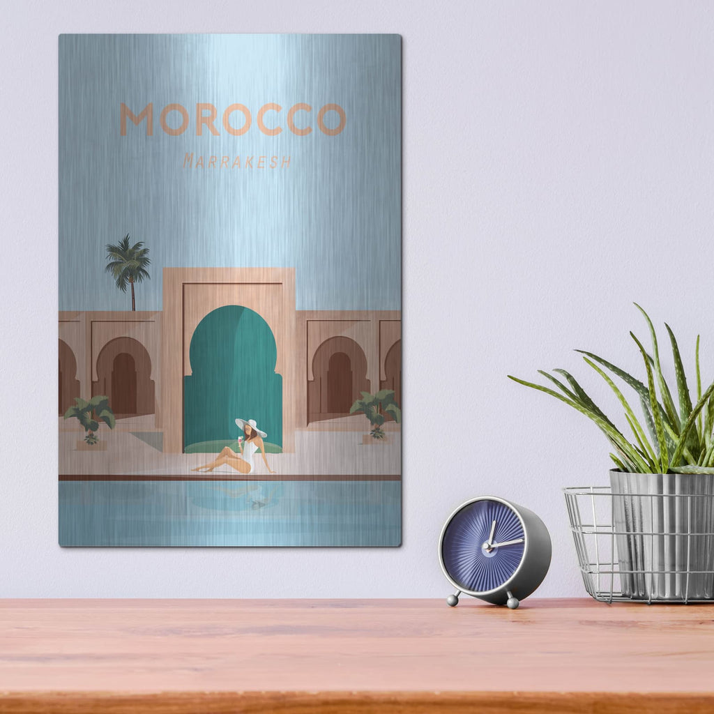 'Moroco' by Arctic Frame – Metal Wall Art, 12x16 room view