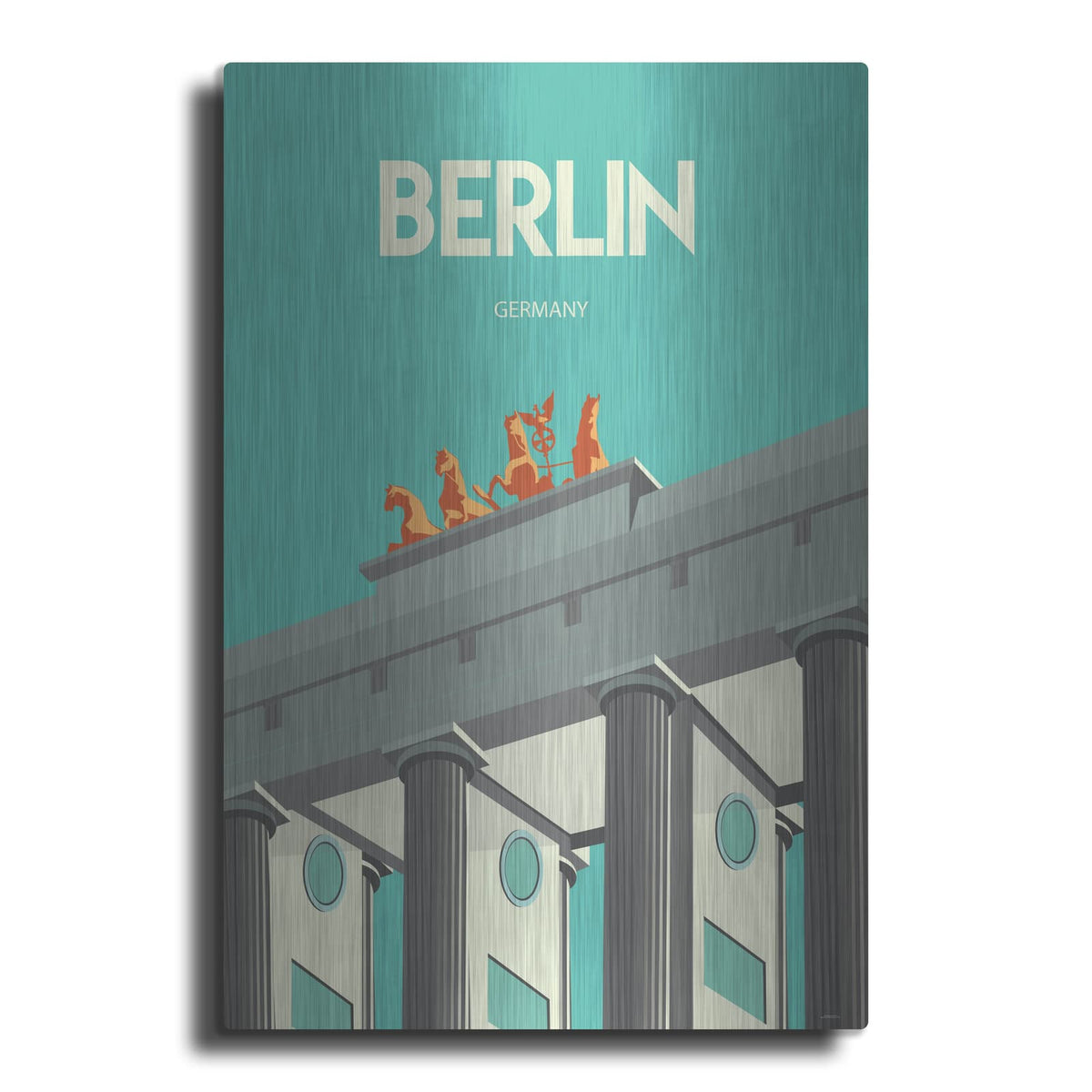 'Berlin' by Arctic Frame – Metal Wall Art