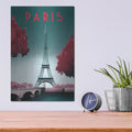 'Paris' by Arctic Frame – Metal Wall Art, 12x16 room view