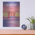 'Singapore' by Arctic Frame – Metal Wall Art, 12x16 room view