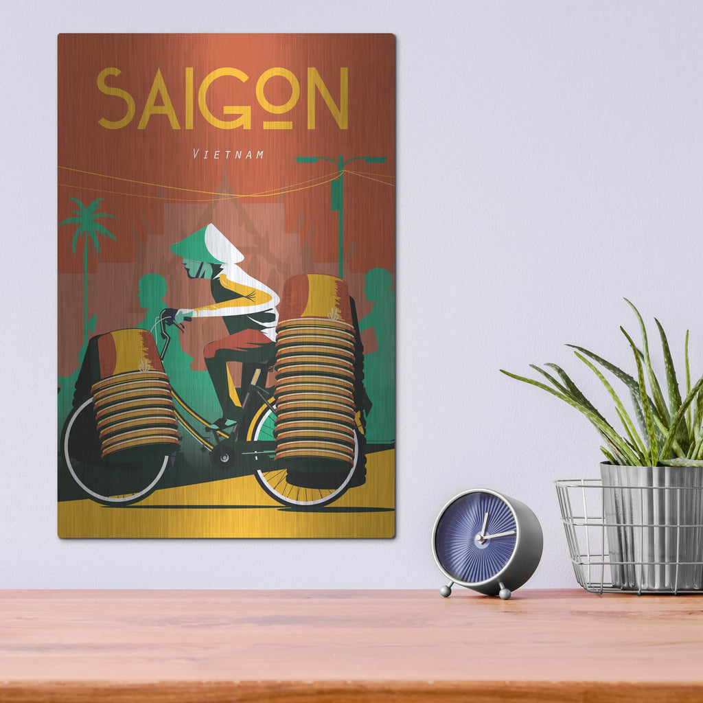 'Saigon Vietnam' by Arctic Frame – Metal Wall Art, 12x16 room view
