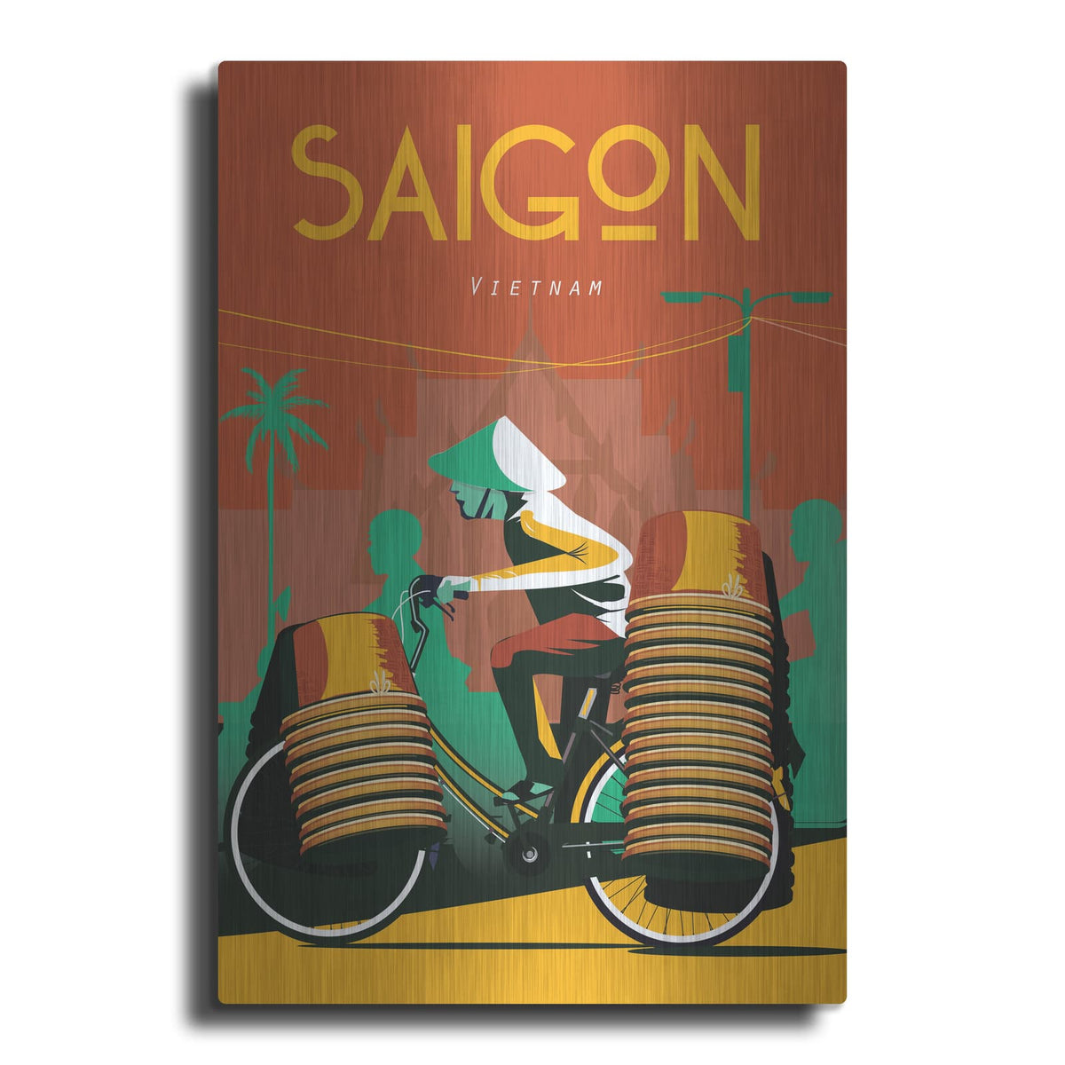 'Saigon Vietnam' by Arctic Frame – Metal Wall Art