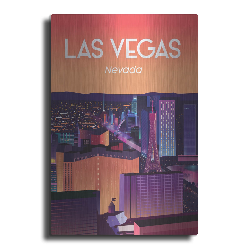 'Las Vegas' by Arctic Frame – Metal Wall Art