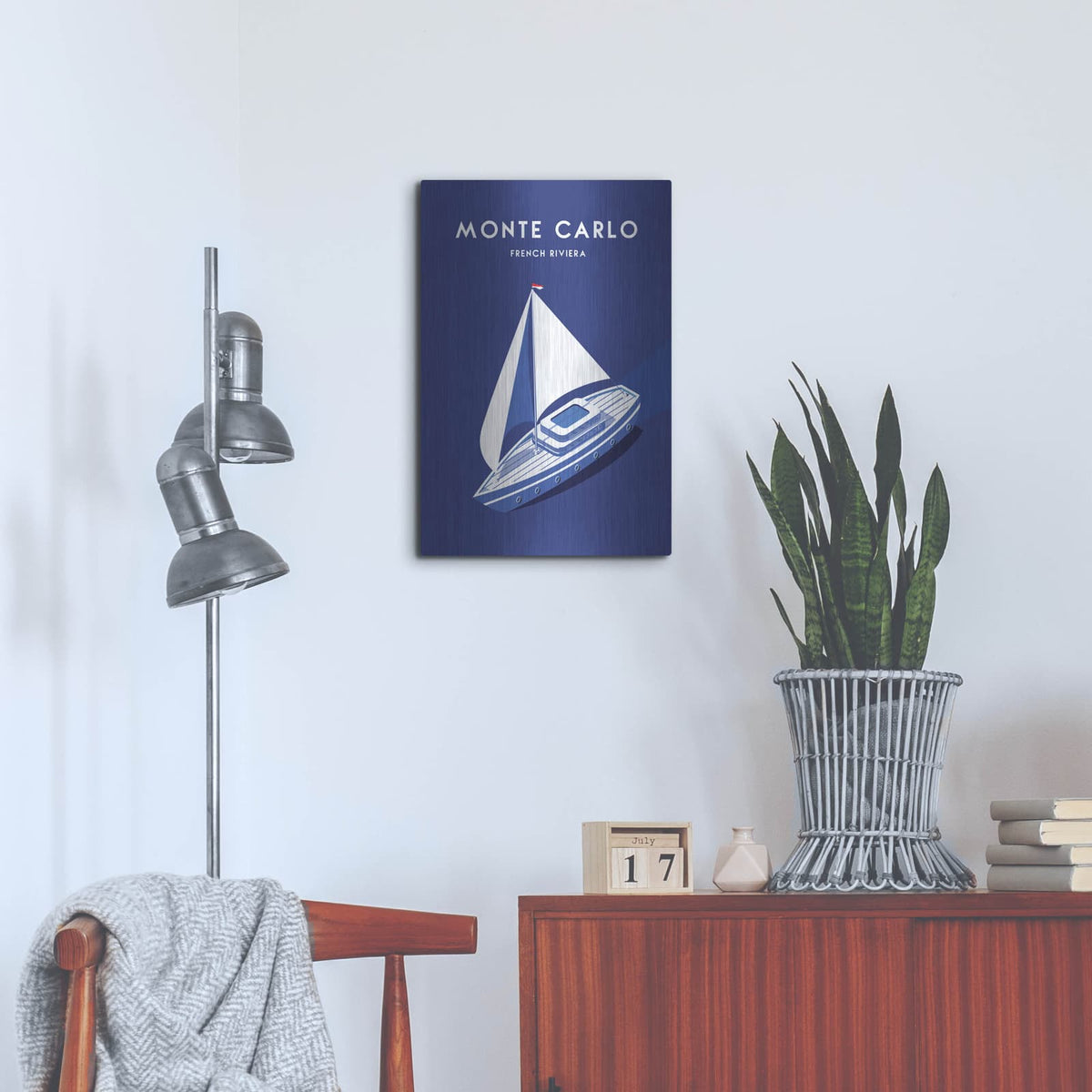 'Montecarlo' by Arctic Frame – Metal Wall Art, 16x24 room view