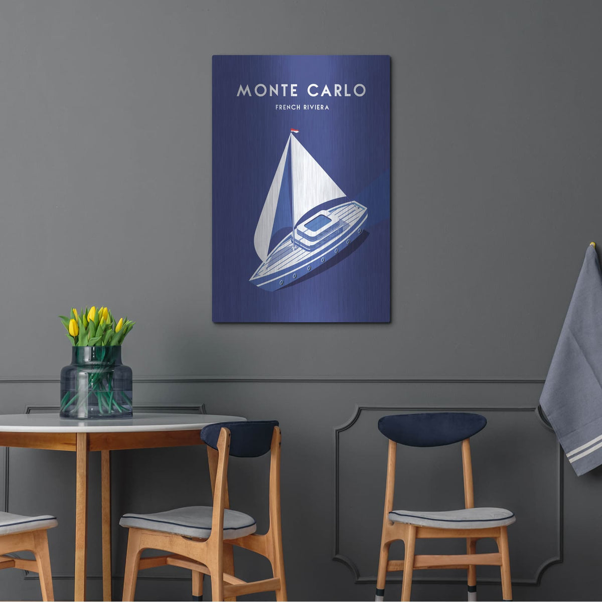 'Montecarlo' by Arctic Frame – Metal Wall Art, 24x36 room view