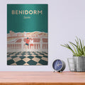 'Benidorm' by Arctic Frame – Metal Wall Art, 12x16 room view