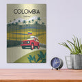'Colombia' by Arctic Frame – Metal Wall Art, 12x16 room view