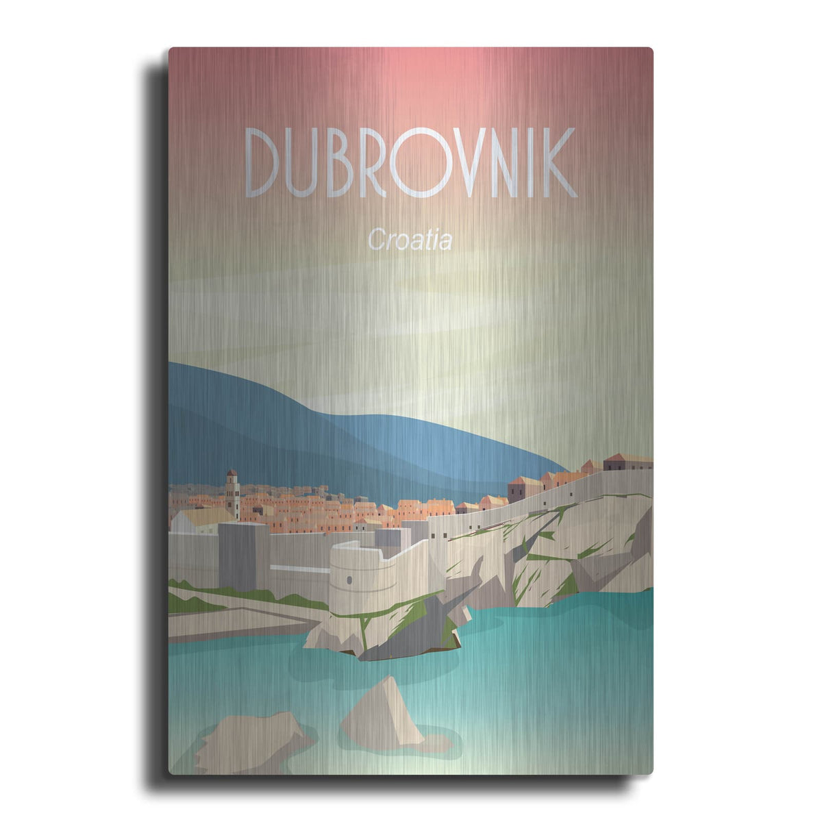 'Dubrovnik' by Arctic Frame – Metal Wall Art