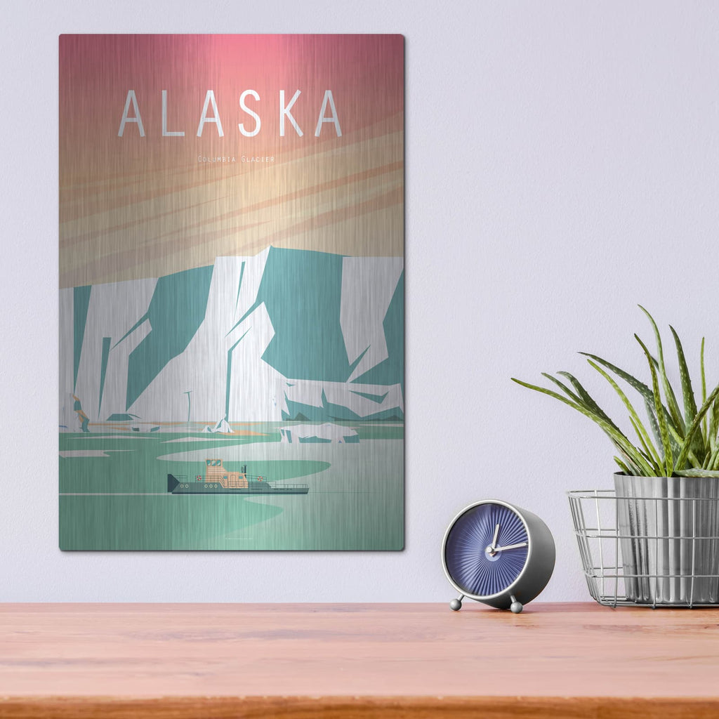 'Alaska' by Arctic Frame – Metal Wall Art, 12x16 room view