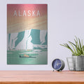 'Alaska' by Arctic Frame – Metal Wall Art, 12x16 room view