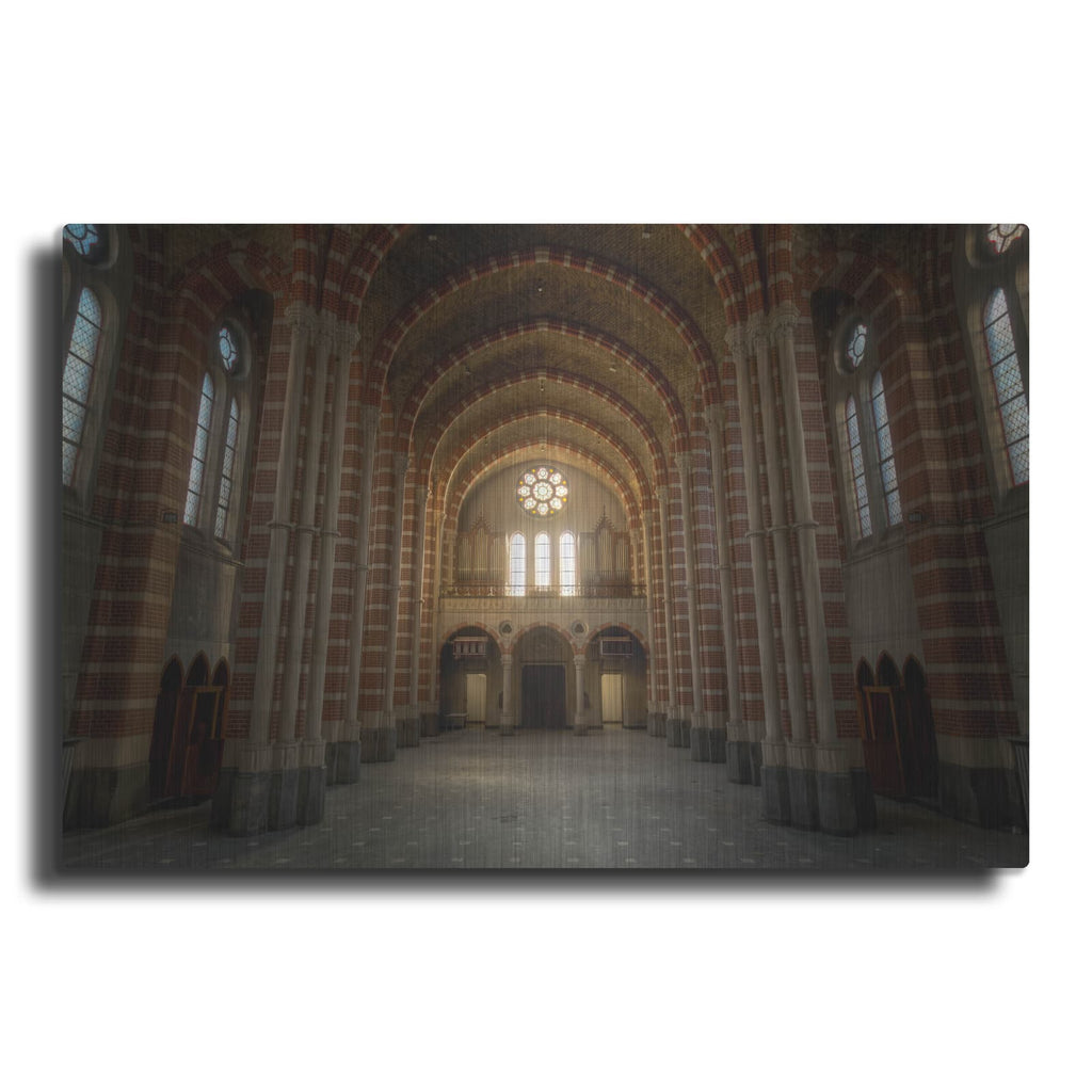 'Sunrise in Church' by Roman Robroek – Metal Wall Art