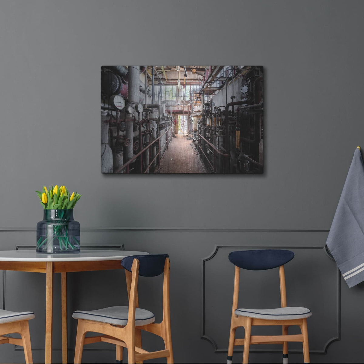 'Abandoned Industry' by Roman Robroek – Metal Wall Art, 36x24 room view