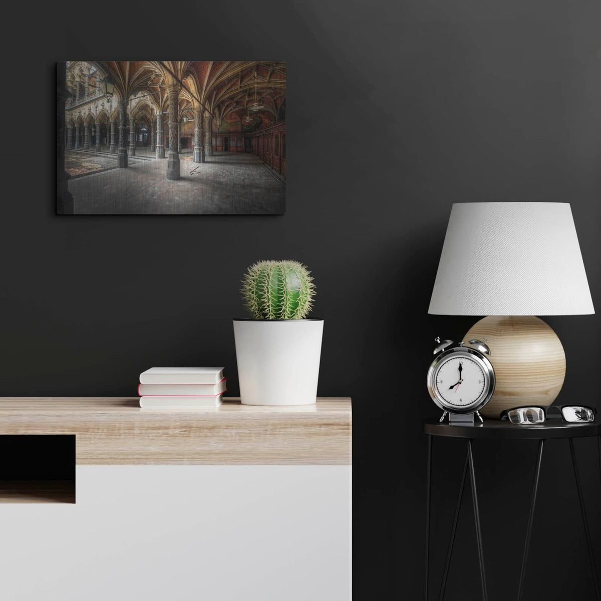 'Chambre of Commerce' by Roman Robroek – Metal Wall Art, 24x16 room view
