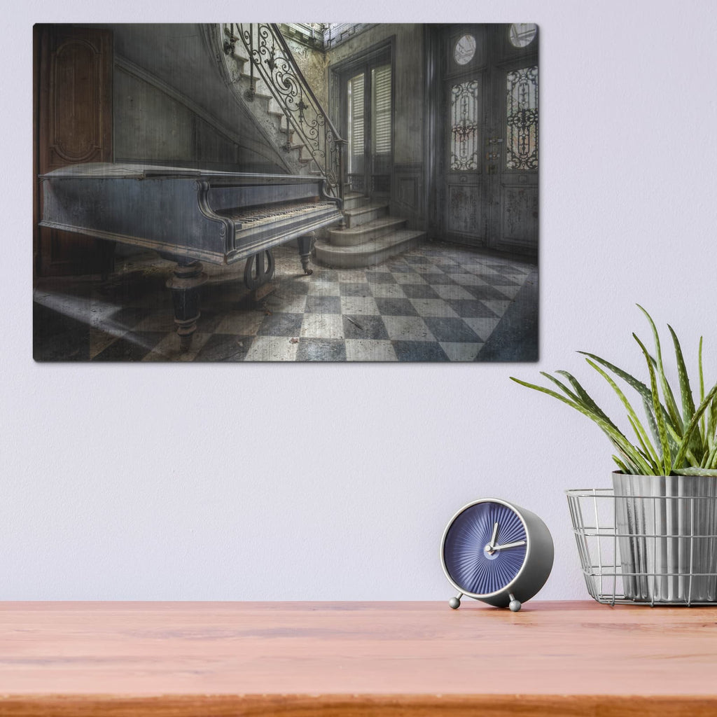 'Piano Hall' by Roman Robroek – Metal Wall Art, 16x12 room view